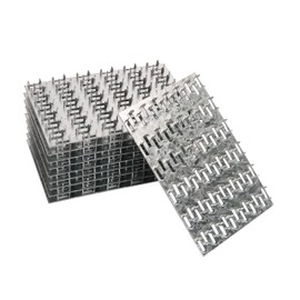 JAVOUKA 20 Pack 6x4 inch Truss Mending Plate with 8mm Nail Teeth, Galvanized Steel Flat Mending Plates Repair Pronged Truss Mending Plate, Thickness 1mm, for Timber Roofing Wood Truss Connector Plate