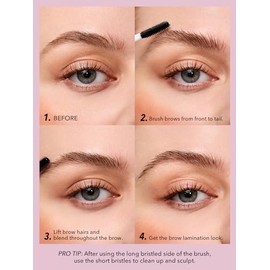 SHEGLAM Fijador de Cejas de Larga Duración - Gel Transparente a Prueba de Agua, Antimanchas, Hidratante y de Largo Desgaste