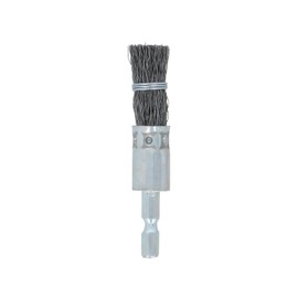 Takagi Earth Man Hexagonal Shaft Brush Wire Brush, Steel Wire, 0.6 inches (15 mm)