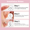 Pack of 400 Earrings, Masking Sport, Transparent PE Ear Tips