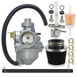 Carburetor Fit for Honda XR50R 2000-2003 Motorcycle Carb CRF50F 2004 2005 Replace 16100-GEL-701 16100-GEL-702 with Air Filter & Fuel Valve Petcock