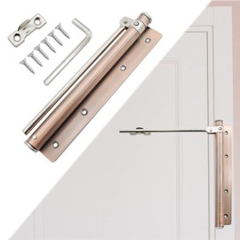 TTZEZE Heavy Duty Automatic Door Closer - Safety Spring Closer for Storm and Steel Doors, Adjustable Closing Speed, Smooth and Quiet Operation