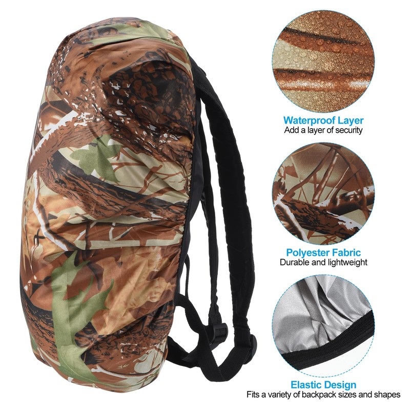 PATIKIL 45-55L Waterproof Rucksack Cover, Non-Slip Backpack Rain Cover for