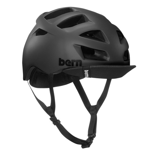 Bern, Allston Helmet with Flip Visor, Matte Black, Medium