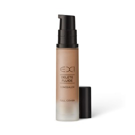 EX1 Cosmetics Delete Fluide Full Coverage Liquid Concealer Makeup Shade 4.0- Vegan, Oil free with Ultra-Blendable Formula for Seamless Finish