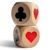 jakilee Euchre Trump Marker Dice Big Size 2Inch(5cm), 2pcs Premium