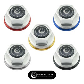 Revolution Steering Stem Nut Stem Bolt Honda Ducks DAX125 Hunter Cab CT125 Monkey 125 Common Grom / Revolution Fork Top Nut For Honda CT125 Monkey125 Grom MSX125 DAX ST125 (Gold)