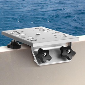 Gisafai Universal Aluminum Downrigger Bracket for 45/90 Degree Boat Track System Lund Sport Track Downrigger Mount Fishing Accessories (White,45 Degree)