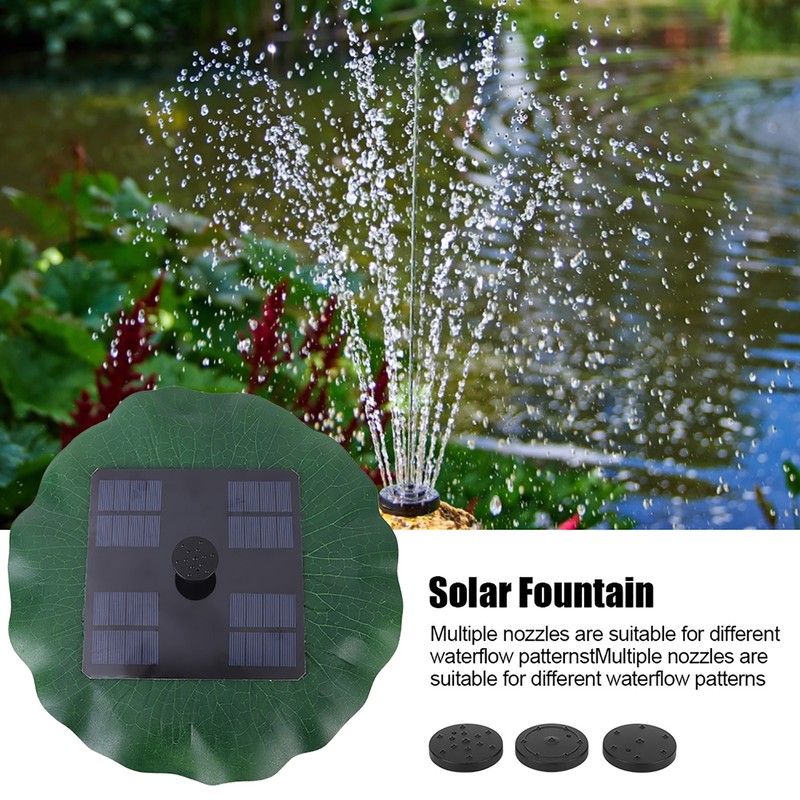 8V 1.6W Solar Powered Fountain Brushless Motor Water Pump Outdoor