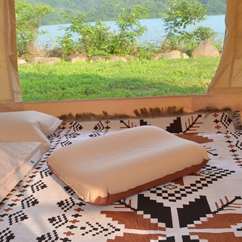 Outdoor 3D Inflatable Camping Travel Pillow Portable Automatic Inflatable Pillow