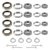 4 Sets 3500 LB Trailer Axle Bearing Kits L68149 L44649