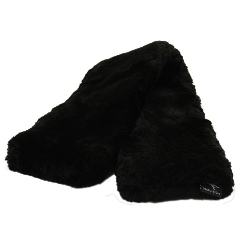 ENGEL GERMANY Sheepskin Girth Sleeve 60x15cm lambskin colour black (Bagu)