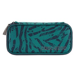 coocazoo PencilDenzel Pencil Case, Triangle Compartment, Timetable Compartment, Removable Pen Holder, Additional Zip Pocket, Green, casual" or "young-fashion