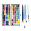 100 Colors Watercolor Paints Set High Transparency Pearlescent Solid Watercolor