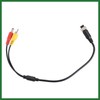 Motoforti 1pcs Auto Camera Adapter M12 4-Pin Female to RCA