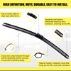 ANIKLUIM® 24"+21" Wiper Blades with 13" Rear Wiper Blade Set