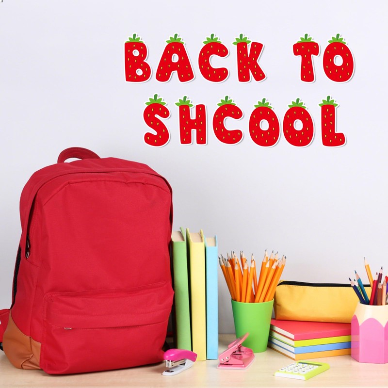 150 PCS Large 6" Bulletin Board Letters Set, Strawberry Classroom