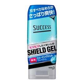 KAO Success Medicated Shaving Gel, Fresh Type, 6.3 oz (180 g)