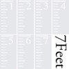 Onwon 7 Feet Growth Chart Stencil Measuring Kids Height Growth