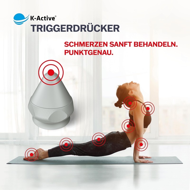 K-Active® Trigger Pusher | Trigger Point Pusher with Suction Cup
