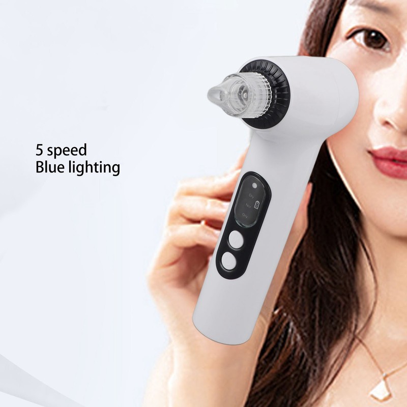 Blackhead Remover Vacuum Cleaner Blue Lighting Electric Blackhead Removal Machine