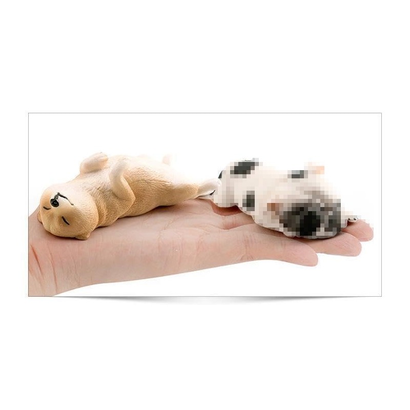 Nekogamiyama Shiba Inu Shiba Dog Wanko Belly-Up Miniature Figurine Statue