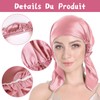 Anmahe Hair Bonnet for Sleeping 2 PCS,Satin Hair Bonnet,Silk Bonnet,with