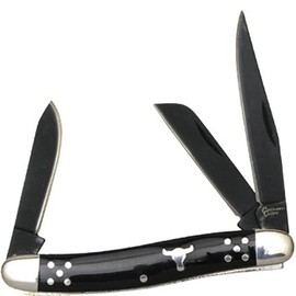 Cattlemans Cutlery Black Stockman Knife