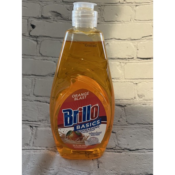 Brillo Basics Orange Blast Dishwashing Liquid Soap 24 Oz