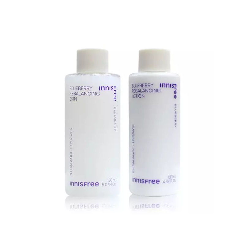 Innisfree 이니스프리 블루베리 리밸런싱 2종 스킨150ml+로션130ml 저자극 수분 토너 에멀전
