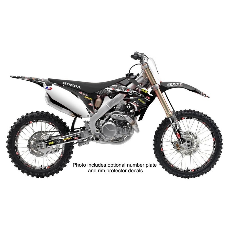 1993-1994 CR 250 R Podium Black Senge Graphics Base Kit
