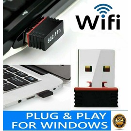 USB Wi-Fi Dongle, 150 Mbps Wireless Nano USB 2.0 Adapter, Mini Wireless Network USB Wifi Adapter for PC Desktop Laptop, Support Windows 11/10/8/7/Vista/XP [1 Piece]