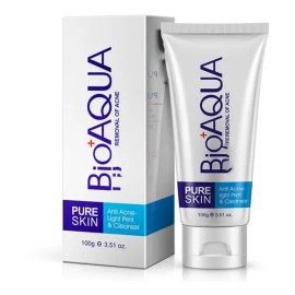 Bioaqua Jabón Facial Control Grasa y Acné, Reduce Poros y Puntos Negros, 100 ml                                                                       