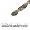 sourcing map 5 Pcs High Speed Steel Hex Shank Twist