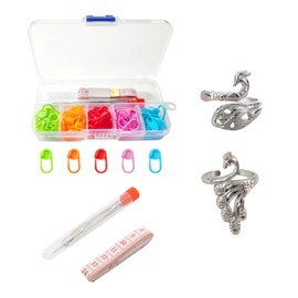 EULAPGOE 120Pcs Stitch Markers, Stitch Markers Knitting, Stitch Crochet, Stitch Markers Clips, Stitch Counter Crochet, Crochet Locking for Knitting Sewing Stitching Crochet Markers with Storage Case