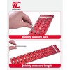 ROTATION Thread Checker, Nut and Bolt Gauge, Bolt Size and