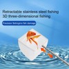 AIMALL Premium Retractable Stainless Steel Fishing Net for Fish Tanks,