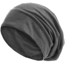 style3 Slouch Beanie made of breathable, fine and light jersey Unisex Beanie Bonnet Bini One size - grey