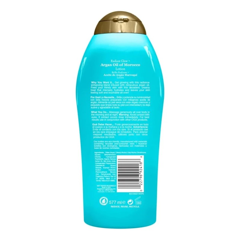Loción De Aceite De Argán De Marruecos 577ml Ogx