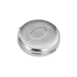 Pill Box Round Filigree 3 Compartments 6 x 2 cm Premium Silver Plated Elegant Silver-Plated