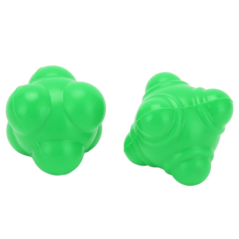 2pcs Rubber Reaction Bounce Balls Irregular Shape Reaction Balls for