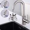 Bar Faucet with Pull Out Sprayer Single Hole, JXMMP Single