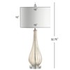 JONATHAN Y JYL2070A Dew Drop 32.75" Glass/Crystal LED Lamp Traditional