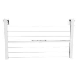 Höllsen 2 in 1 Balcony and Wall Mounted Drying Rack – Aluminum Clothesline for Outdoor Use – Space-Saving Laundry Solution for Small Apartments (47,24" x 20,47")