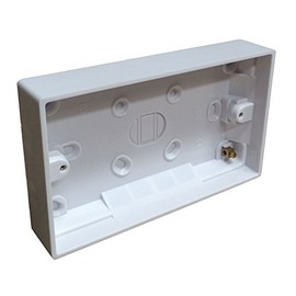 25mm 2 Gang 2 Gang Electrical Socket Surface Mount Back Box