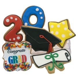 Graduation Cookies- Decorated Shortbread Individually Wrapped With Bow by BakersDozenToGo (6)