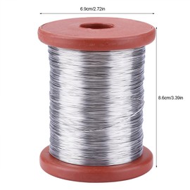 ViaGasaFamido Cable de Apicultura 1 Rollo 500 g Acero Inoxidable/Hierro Cable Fijar Colmena Marco Herramienta Abeja Colmena Bastidor Base Alambre Abeja Mantener Herramienta(Alambre de Hierro n.º 2)