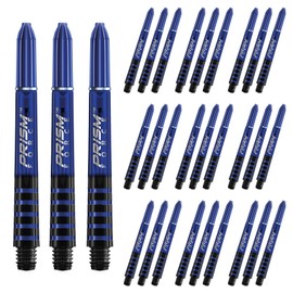 WINMAU Prism Force Blue Medium Polycarbonate Dart Stems (Shafts) - 10 sets per pack (30 dart stems in total)