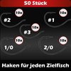 Paradox Fishing Dropshot Haken 50 Stück I je 10x Set