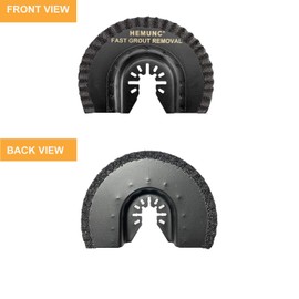 HEMUNC 3pcs Oscillating Tool Blades for Grout Removal Tile Mortar Concrete Masonry 1/8, Fit for Dewalt Milwukee Rockwell Bosch Dremel Ryobi Ridgid Multitool